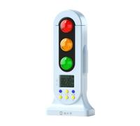 Milageto Traffic Light Visual Audio Digital Timer, Time Management Tool Double Modes Count Down Clock Kids Educational Timer for Kids Toddler Teachers Classroom Home Kitchen Game Contest, blue