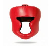 Milageto Training Headgear Shielded Sparring Helmet Comfortable Headgear for Fighters Artists, Red, M
