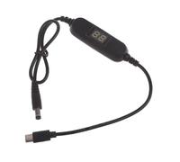 Milageto Type C 5V to 1.2V-12V Converter Cord Adjustable Output Cable, 50cm, LED Display, Adapter Cord for Clocks Fans