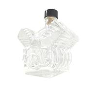 Milageto V8 Engines Whisky Bottle with Stopper Whisky Decanter Car Decanter Car Engine Shaped Liquor Bottle, Industrial Style Crystal Glass Whiskey Decanter for Living Room, Bar & Man Cave Decor