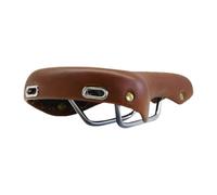 Milageto Vintage Bike Saddle Seat Ergonomics PU Leather Comfortable Saddle for Moutain Bikes Men Women, Brown