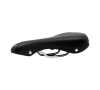 Milageto Vintage Bike Saddle Seat Ergonomics PU Leather Comfortable Saddle for Moutain Bikes Men Women, Black