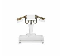 Milageto Vintage Telephone Crystal Figurine Decorative Phone Sculpture Table Ornament Centerpiece Decor Luminous Clear Body With Polished Detailing suitable, 20x12x20cm