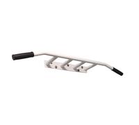 Milageto Wall Mounted Pull up Bar over The Door Fitness Reinforced Horizontal Rack for Upper Body Workout Strength Training, White