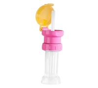 Milageto Water Bottle Cap with Tube Twist Lid Cute Reusable Replacement for Juice Drinking Easy to Use Dustproof for Kids Spillproof, Red Yellow