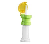 Milageto Water Bottle Cap with Tube Twist Lid Cute Reusable Replacement for Juice Drinking Easy to Use Dustproof for Kids Spillproof, Green Yellow