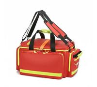 Milageto Waterproof Emergency Aid Bag Medical Responder with Waterproof Shell Multi Way Carry and Organized Pockets TPU Oxford Cloth Suitable for Trips Travel Roadside Assistance, Array, Red