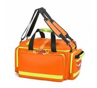 Milageto Waterproof Emergency Aid Bag Medical Responder with Waterproof Shell Multi Way Carry and Organized Pockets TPU Oxford Cloth Suitable for Trips Travel Roadside Assistance, Array, Orange