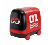 Milageto Wheeled Waste Bin with Press Lid Sturdy 10L Trash Can with Inner Bin Portable Garbage Pail for Washroom, Living Room,
