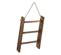 Milageto Wood Towel Racks Hanging Towel Rack Wooden Hanging Ladder Display Hanger 3 Tiers Towel Rack Towel Shelf for Living Room Door