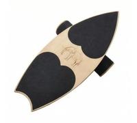 Milageto Wooden Balance Training Board Grippy Balance Board with Roller Stable Core Workout Tool for Wellness Practitioners, Athletic Conditioning, Home Gym