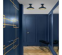 Milagro Ceiling Lamp Felix Navy Blue/Gold 1XE27