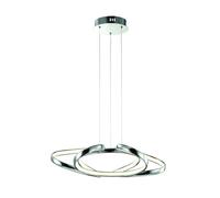 Milagro Craft LED Pendant Light 45cm Elegant Chrome Curves