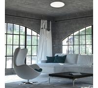 Milagro Cruz White LED Ceiling Lamp 40cm 230V - Size: 40 x 40 x 6cm - Wilko