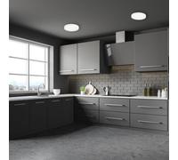 Milagro Gea White LED Ceiling Lamp 230V - Size: 39 x 39 x 7cm - Wilko