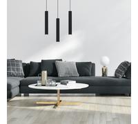 Milagro Hudson Pendant Lamp Hand Made High Quality Elegant Cylindrical Design With Matt Black Finish