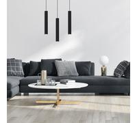 Milagro Hudson Pendant Lamp Hand Made High Quality Elegant Cylindrical Design With Matt Black Finish
