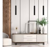 Milagro Hudson Pendant Lamp Hand Made High Quality Elegant Single Cylindrical Design With Matt Finish