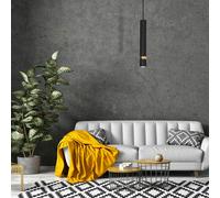 Joker Hand Made Pendant Lamp Matt Black With Gold Detail Milagro Black One Size