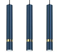 Joker Hand Made Triple Pendant Light Blue And Gold Milagro Mid Navy One Size