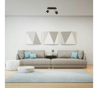 Joker Ceiling Lamp Hand Made Matt Black Luxurious Gold Detail Milagro Black One Size