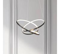 Milagro Lighting Empoli LED pendant light, metal, black, 4,000 K