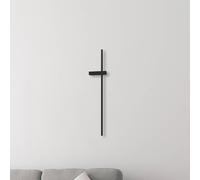 Milagro Lighting LED wall lamp Vision, height 90 cm, metal, black, 3,000 K