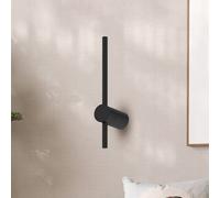 Milagro Lighting LED wall light Swing, height 30 cm, CCT, metal, black