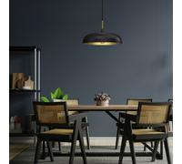 Eko-Light Lincoln pendant light, black/gold