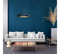 Lincoln Blue Pendant Lamp 45 cm Hand Made Scandi Style Gold Interior Milagro Mid Navy One Size
