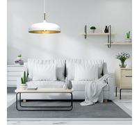 Lincoln White Pendant Lamp 45 cm Hand Made Scandi Style Gold Interior Milagro White One Size