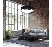 Milagro Ohio Stunning Matt Black Led Pendant Lamp 24W(122W) 45Cm Diameter Height Adjustable