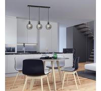 Milagro Omega Black Pendant Lamp 230V - Size: 20 x 60 x 100cm - Wilko