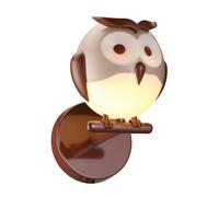 Milagro Owl Wall Lamp 1XG9 Part Of The Nature Themed Childrens Range Great For Bedroom Nursery Or Playhouse Safe And Comforting