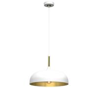 Milagro Pendant Lamp Lincoln White/Gold 1XE27 35cm
