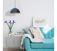 Milagro Pendant Light Beta Navy Blue/gold 1Xe27 35Cm