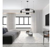 Milagro Pendant Light (Circle) Genesis Black 10Xgu10