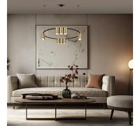 Milagro Pendant Light (Circle) Genesis Black Gold 10xGU10