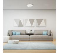 Milagro Peppe White Ceiling Lamp 230V - Size: 39 x 39 x 6cm - Wilko