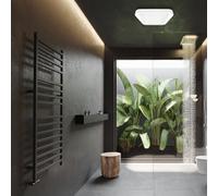 Milagro Quadro Led Ceiling Lamp White 40Cm Stylish Modern Powerful Economical Full Remote Control