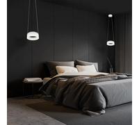Milagro Ring 20Cm Led Designer Pendant Lamp A Stunning Centrepiece Formed From A Hypnotic White Circular 121W(60W) Led Hoop