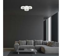 Milagro Ring 46Cm Led Designer Pendant Lamp A Stunning Centrepiece Formed From 3 Hypnotic White Hoops 36W(150W) Led Hoop