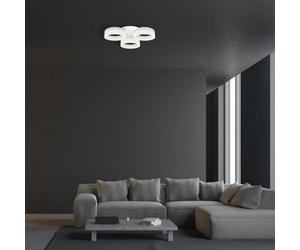 Milagro Ring 46Cm Led Designer Pendant Lamp A Stunning Centrepiece Formed From 3 Hypnotic White Hoops 36W(150W) Led Hoop