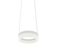 Milagro Ring White LED Pendant Lamp 230V - Size: 20 x 20 x 90cm - Wilko