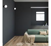 Milagro Sfera Designer Wall Lamp Hand Made Scandi Style Minimalistic Matt Black And White Glass