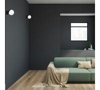 Milagro Sfera Designer Wall Lamp Hand Made Scandi Style Minimalistic Matt Black And White Glass