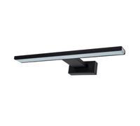 Milagro Shine LED Wall Lamp Matt Black IP44 Bathroom