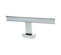 Milagro Shine Chrome Led 7W Wall Lamp Stylish Polished Chrome Light With Ip44 Rating Perfect For Mounting Above A Bathroom Mirror