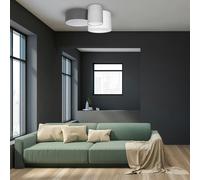 Milagro Stan Designer Ceiling Lamp Hand Made Cool Grey And White Unique Design