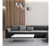 Milagro Starlight Chrome Pendant Lamp 3XE14 A Stunning Range With 22CM Glass Shades Housing Chrome Fitments And Gorgeous Crystals